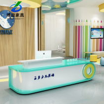 Early education center Front desk Reception desk Kindergarten training institution Bar Art Center Mother and baby shop Paint cashier