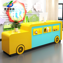 Kindergarten front desk Reception desk Training institution Early education center Paint bar table Parent-child garden Mother-child shop cashier