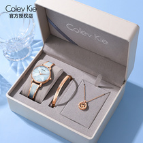 Lady XiaoCK WATCH LIGHT AND LUXURIOUS SMALL CROWDCERAMIC RETRO MINIMALIST TEMPERAMENT QUARTZ 2021 NEW NAMEPLATE WOMENS TABLE