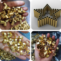 Copper tube pure copper hollow H65 national standard thin-walled brass tube copper sleeve cutting outer diameter 8 9 10 11 12mm