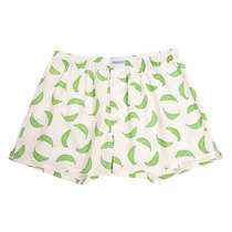 New green banana print cotton four-corner underwear couple Aro pants mid-waist Sweet Home boxer ultra-thin