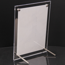 Acrylic photo frame table transparent crystal frame hanging wall 12 inch A3 business license A4 certificate award frame customization