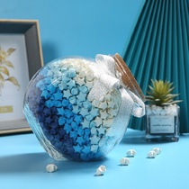Star bottle Lucky Star glass wishing bottle five-pointed star origami finished Cork birthday Tanabata gift creativity