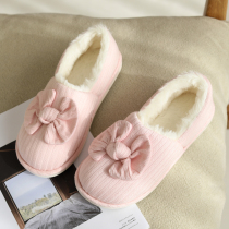 Moon shoes autumn and winter bags with postpartum cute maternal shoes 2 months warm cotton slippers thick end moon slippers