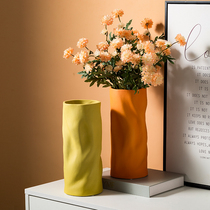 Creative Vase ornaments dining table living room flower arrangement simple porch TV cabinet ceramic decorations light luxury dry vase