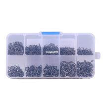 200-600pcs lots Size #3-#12 Fishing Hook Jig Hooks with Hole