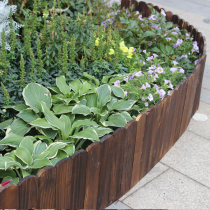 Carbonized anticorrosive wood inserted ground wooden fence fence garden solid wood guardrail lawn wooden pile railings courtyard flower bed fence