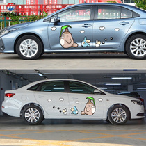 Anime car stickers Cartoon Cute Stickers Totoro body stickers Scratch blocking car stickers Car door body decoration stickers