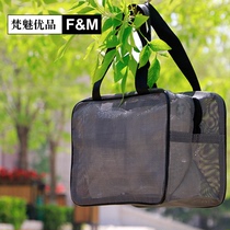 Washing Bag Mesh Woman Bath Bag Large Capacity Grid Bath Bag Mens Portable Washing Bag Sports Fitness Containing Bag