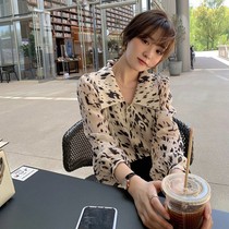 Pregnant women shirt spring and autumn 2021 new premium chiffon size shirt small man fashion autumn clothes European and American style top