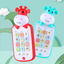 Childrens music mobile phone toys baby female boy phone baby can bite little girl simulation puzzle 0-1 years old