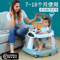 Baby Walker anti-o-leg anti-rollover walking hand push can sit female male baby multifunctional children Walker