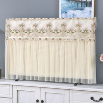  New TV cover lace cover towel 50 inch 55 inch 60 inch LCD TV cover cloth boot does not take the TV cover