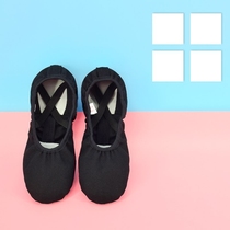 Childrens dance shoes Boy girl soft soled practice shoes Kindergarten boy baby child girl black dance shoes