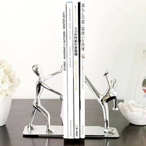 Creative Kung fu book stand book holder Book by European Stainless steel humanoid bookshelf gift small book stand stand bookshelf hand push