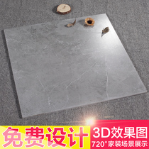Micro cement antique gray floor tile 600x600 living room toilet non-slip tile 800x800 matte magnetic tile