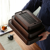 Craftsman bamboo tea tray household water storage type drain tea tray small tea table Tea Sea simple dry bubble tea table tea set