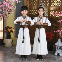 Children costume Hanfu son shao ye fu boy martial arts Wind costume girls Sinology performance rules Tang suit