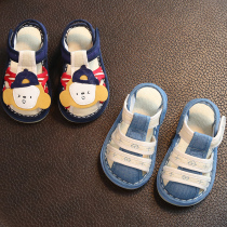  Jin Douzi childrens baby cloth sandals soft-soled baby girl handmade cloth shoes Summer 1-3 years old 2 children indoor shoes boys