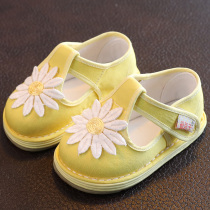 Spring and Autumn Sunflower Old Beijing handmade childrens cloth shoes baby thousand layer bottom cloth shoes girls embroidered shoes 1-3 years old 2