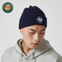 Roland Garros wool hat men winter cold hat winter warm cotton hat autumn winter hat male tide winter knitted hat