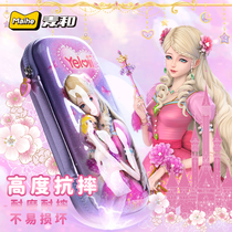  Ye Luoli 3D three-dimensional pencil case female multi-function cute cartoon pencil case Kindergarten EVA drop-resistant stationery bag Ice princess girl heart large capacity ins net red stationery box creative childrens pencil case