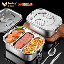 304 Stainless Steel Lunch Box Food Grade Office Worker Large Capacity Double-floor Dining Box Elementary School Students Special Lunch Box