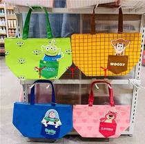 miniso Woody lunch bag Famous three-eyed strawberry Bear print Buzz Lightyear Toy Story