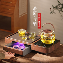 Fuyeikung Fu tea set set fully automatic disinfection tea tray whole set of household living room tea table tea table Tea Sea
