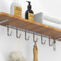 Cabinet bottom plate adhesive hook non-hole hanging hanging 304 stainless steel kitchen cabinet under household wall hook hook hook