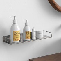 Kitchen stainless steel shelf 304 wall-mounted non-perforated condiment seasoning soy sauce storage rack shake sound