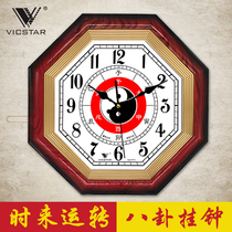 Bagua watch wall clock Living room eight wall clock Tai Chi Feng Shui Chinese silent lucky house lucky clock