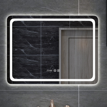 Modern simple toilet sink smart mirror washbasin wash table makeup mirror led bathroom mirror with lamp