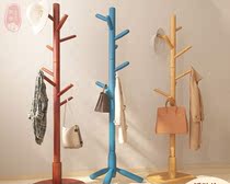 Bedroom hanger does not take up space Wooden floor-to-ceiling hanger household simple hanger bedroom coat rack modern