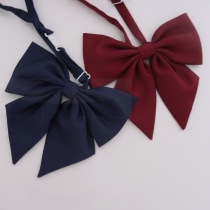 JK bow tie Solid color big bow tie bow Orthodox Japanese student school uniform Sailor uniform JK uniform accessories