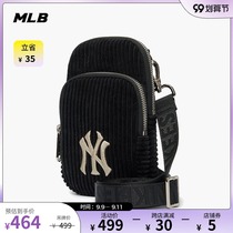 MLB official couple shoulder bag classic NY embroidered corduroy satchel 21 Autumn New CRH03