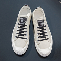 Korean version of the trend Joker British small leather shoes leather top layer cowhide single shoes tide board shoes soft leather soft bottom casual mens shoes