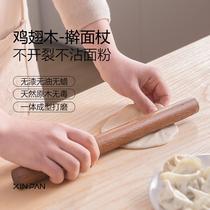  Rolling pin Household solid wood rolling pin Commercial chicken wing wood rolling pin Noodle stick Noodle stick Noodle stick God rolling dumpling skin device