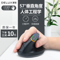 Colorful m618c vertical vertical mouse wireless side grip designer mac Apple notebook ipad office lazy special male and female students mute ergonomic anti-mouse hand small mouse