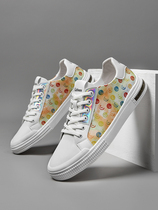 Cabins Summer Low Help Graffiti National Tide Gradient Letters Sails Shoes White Casual 100 Hitch Slim Crowdboard Shoes Man