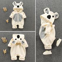 0-1 year old male and female baby autumn clothes baby autumn clothes baby jumpsuit foreign cute go out to hug spring and autumn suit 3