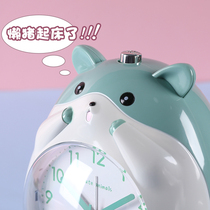 Cartoon Hamster Children Alarm Clock Boys and Girls Specialized Students with Talking Desktop Clock 2021 New Smart