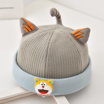 Baby hat spring autumn baby autumn and winter melon leather hat cute super cute yuppie hat childrens Landmaster hat boy winter