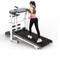 Les Treadmill Home Small Silent Fitness Weight Loss Equipment Multifunctional Mechanical Folding Family Walking Machine
