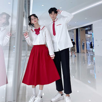 School uniform suit class uniform high school student college style couple junior high school student graduation JK uniform Navy style costume