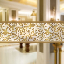 Window grille stickers Lace pattern anti-collision wall stickers Glass waist line Shop window glass door decorative stickers Mirror stickers