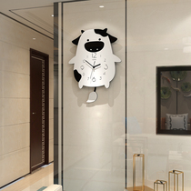 Childrens cute cartoon fashion clock wall clock living room creative personality home bedroom modern simple hanging watch clock