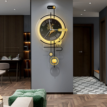 Nordic light luxury living room watch household fashion wall clock Modern simple dining room art decoration clock wall hanging creative
