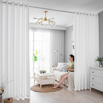 Door curtain partition curtain aisle bedroom home split room living room sleeping non-perforated curtain kitchen curtain