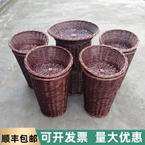 Rattan supermarket pile head basket rattan supermarket basket fruit fruit display basket exquisite display Basket supermarket storage basket